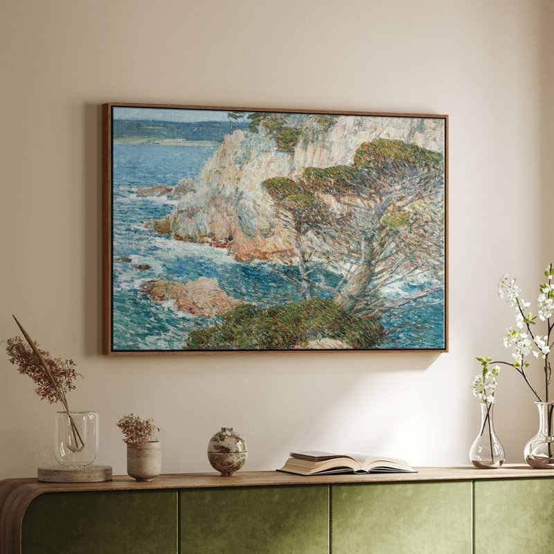 "Paysage rétro - XXXIX" sur, Noyer, H 27 po x l 41 po