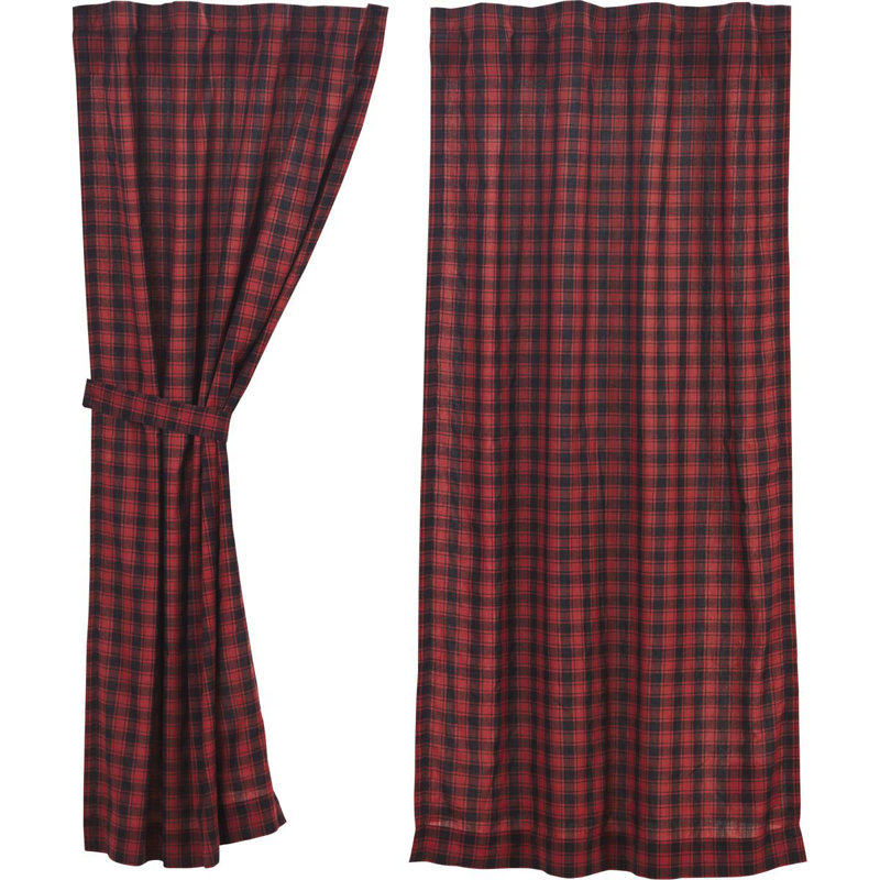 Wardle 100% Cotton Room Darkening Curtain Panel pair, 36" W x 63" L