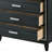 Weathered Black Finish Chest-1923895275