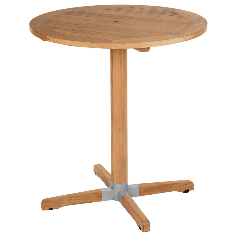 Bermuda Outdoor Round Teak Bar Table, 39" H x 35" W x 35" D