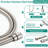 Wall Mount Shower - Stainless Steel, 7 Spray Patterns, 59-Inch Hose, Mounted 7-Setting Drill- Slide Bar, All Metal Structure, Corrosion ,
