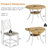 5-Piece 35.4" Round Extendable Dining Table Set-1459915595-1459915592-1467833792