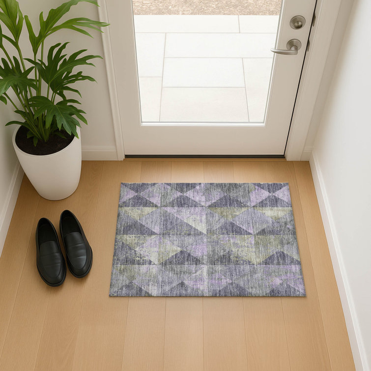 Premium Machine Washable Varroville AMF1721 Geometric Rug