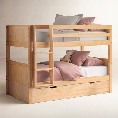 Aditya Kids Twin Over Twin Bunk Bed with Trundle
