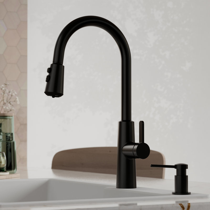 Robinet de cuisine rétractable Karran, Matte Black