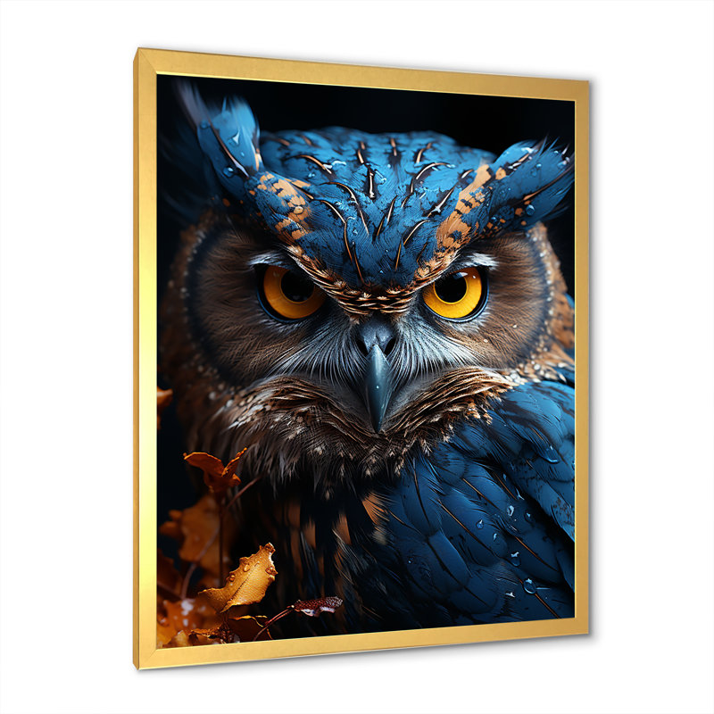 «Whimsical Watcher I», reproduction sur toile, H 40 po x l 30 po x P 1,5 po, Encadrement doré