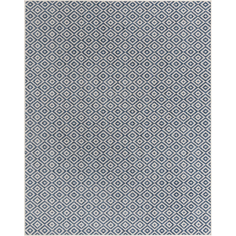 Geometric Indoor / Outdoor Area Rug, Rectangle 239 x 305cm