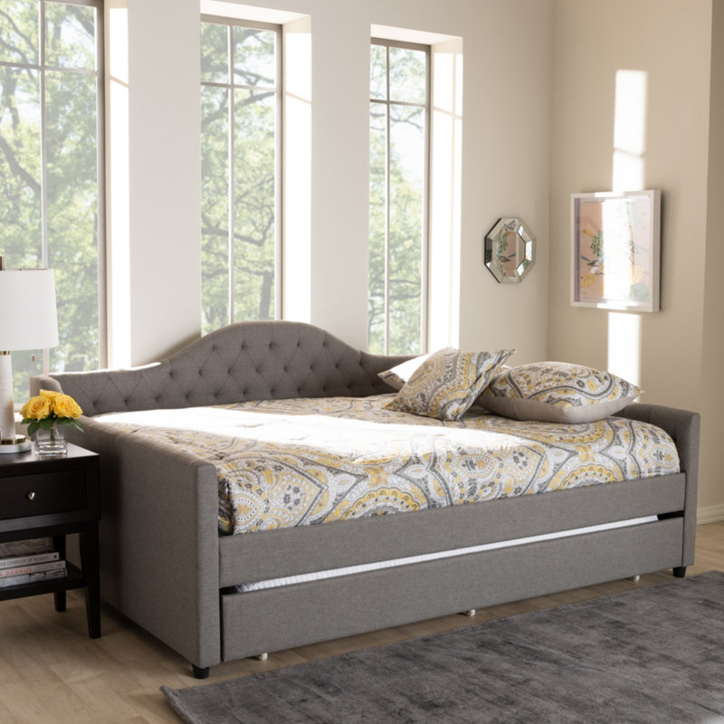 Jaileigh Upholstered Daybed, Full/Double, Gray