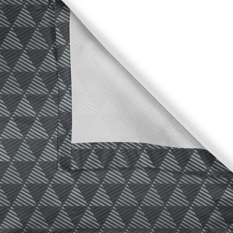 Ambesonne Dark Grey Grommet Curtain Decorative 2-Panel Window Drapes, 50"x72", Grey Charcoal Grey, 50" W x 108" L