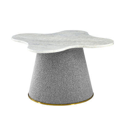 Serena 18.5'' H Genuine Marble Top Side Table