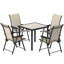 Steel Patio Dining Set Table,
