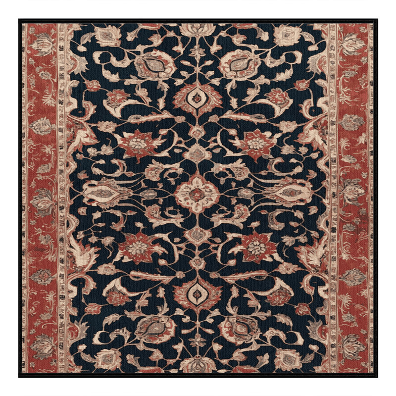 Tapis brun lavable à la machine, Carré 6 pi