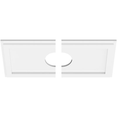 Médaillon de plafond contemporain en PVC de qualité architecturale, l 20 po x H 10 po x P 7 po x P 7 po x P 1 po