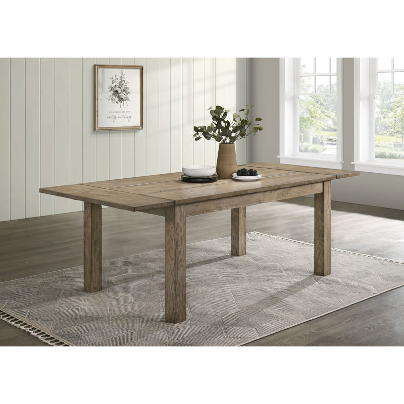 Table de salle à manger en bois massif Burham
