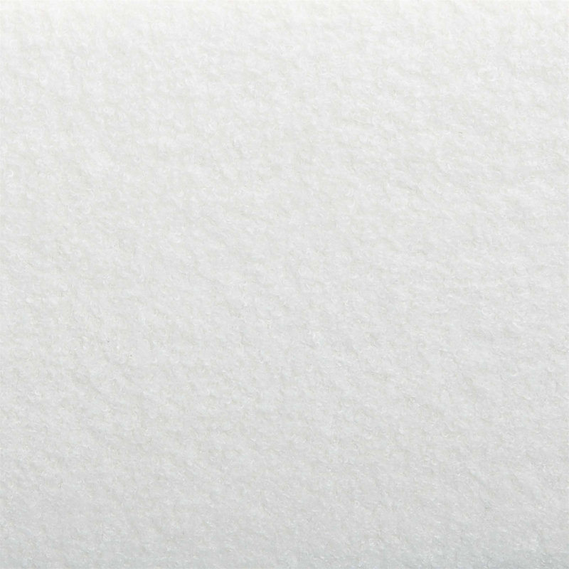 Lit rembourré Elegant Boucle, centre de chambre luxueux et confortable, grand lit, blanc