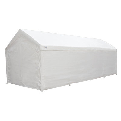 Ensemble de parois latérales pour auvent 10 pi x 27 pi avec rabats, convient aux cadres de 10 pi 8 po x 27 pi