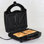 Total Chef 4-in-1 Electric Panini Press, Indoor Grill, Waffle Maker & Sandwich Maker with Interchangeable Nonstick Grill, Griddle, Waffle & Sandwich Plates, Black