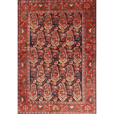 Tapis traditionnel rouge / brun