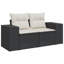 Ensemble de canapé de jardin Vidaxl noir, blanc crème