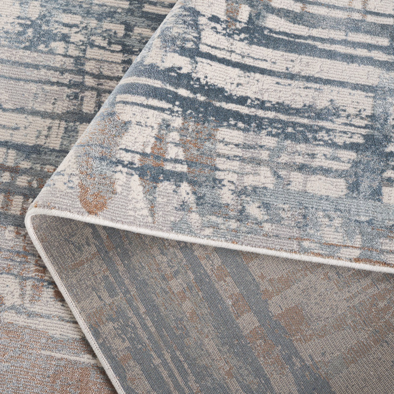 Tapis abstrait Noble 718 Performance, Rectangle 5 pi 1 po x 7 pi 6 po