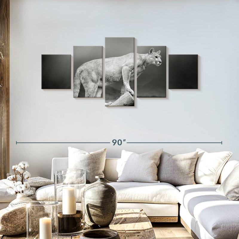 Cougar dramatique, H 30 po x l 68 po