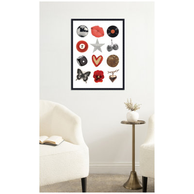 Cool Girl Collage by Megan Ryan Framed Canvas Wall Art Print