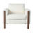 Elara Modern Oversized Upholstered Accent Chair with Curved Handrail and Wooden Legs-2106457575