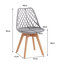 Dining Chairs - Nordic Style Dining Chair - Mesh Backrest - Solid Wood Legs-1958533017-1956994511