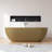 69" x 30"  Freestanding  Tub Solid Surface Soaking Bathtub-124653440