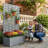 Metal Planter Box with Trellis with Wheels-55307885