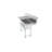 54'' L x 21'' W Stainless Steel Freestanding Service Sink with Faucet