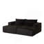 Chaise longue modulaire surdimensionnée de 87 po, sans assemblage requis, causeuse en peluche avec deux repose-pieds amovibles, fauteuil-lit moderne moelleux pour la chambre à coucher du salon intérieur-2016772729