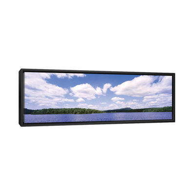 Clouds Over Oswegatchie River, Adirondack Mountains, Wanakena, New York State, USA by Panoramic Images - Panoramic Gallery-Wrapped Canvas Giclée on Canvas