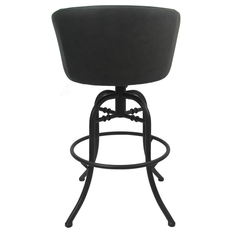 Tabouret de bar et de comptoir pivotant Hyypio, Tabouret de comptoir (siège d'une hauteur de 26 p, Pierre de lune