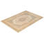 Tapis beige / vert traditionnel noué à la main de conception unique 6 pi 3 po x 8 pi 9 po Keller