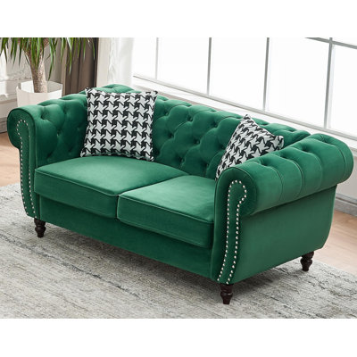 Canapé Chesterfield ‌velvet Upholstery Fabric