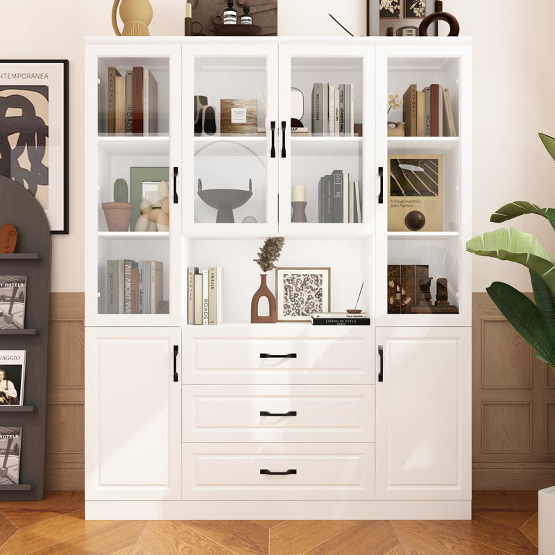 6-Door 3-Drawer Display Cabinet With Stylish Design