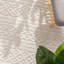 Tapis moderne à motif boho tressé crème-947729346