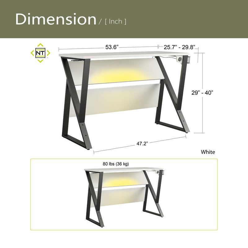 Genesis Adjustable Gaming Desk