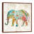 Boho Paisley Elephant II by Danhui Nai - Floater Frame Print on Canvas-1256792818