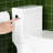 1.28 Side- Toilet, Elongated Comfortable Height, Seat, 1000 Gram Flushing Score, Glossy White 003S, Bathroom Floor Mount Water Saving Elongated, Comfort Height Soft Close Lid, Flushing, Gloss Mounted