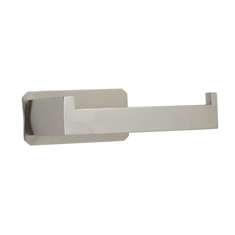 4pcs Self-Adhesive Stainless Steel Bathroom Hardware Set, Silver