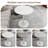 Marble-Top Round Side Table With Tapered Pedestal Base (Table Only)-936701189-936701199