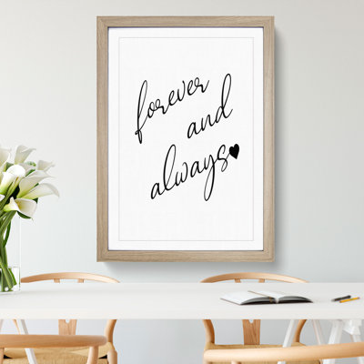 Forever and Always - Picture Frame Typography