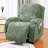 Jacquard woven chair cover, lounge chair cover, washable sofa cover, large lounge chair cover, wide lounge chair cover,Green-1601696126
