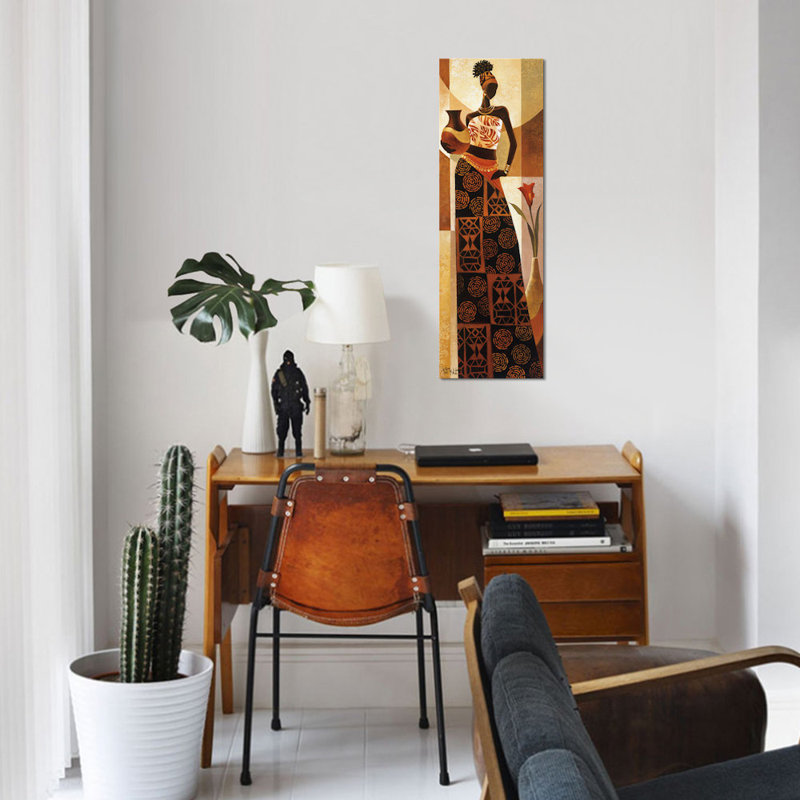 « naima », reproduction d’impression sur toile tendue, H 36 po x l 12 po x P 1,5 po, Toile tendue