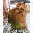 2 Piece Rustic Natural Straw Picnic Basket Set