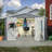 10X8 FT Outdoor Storage Shed, All Weather Metal Sheds Withlockable Doors, Tool Shed For Garden, Patio, Backyard, Lawn-123926064
