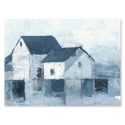 Indigo Barns I, reproduction d'art sur toile tendue sur toile tendue