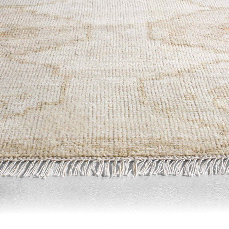 Jaipur Living Ismail SEV05 Handknotted Medallion Ivory and Gray Area Rug (10'x14'), Rectangle 10' x 14'